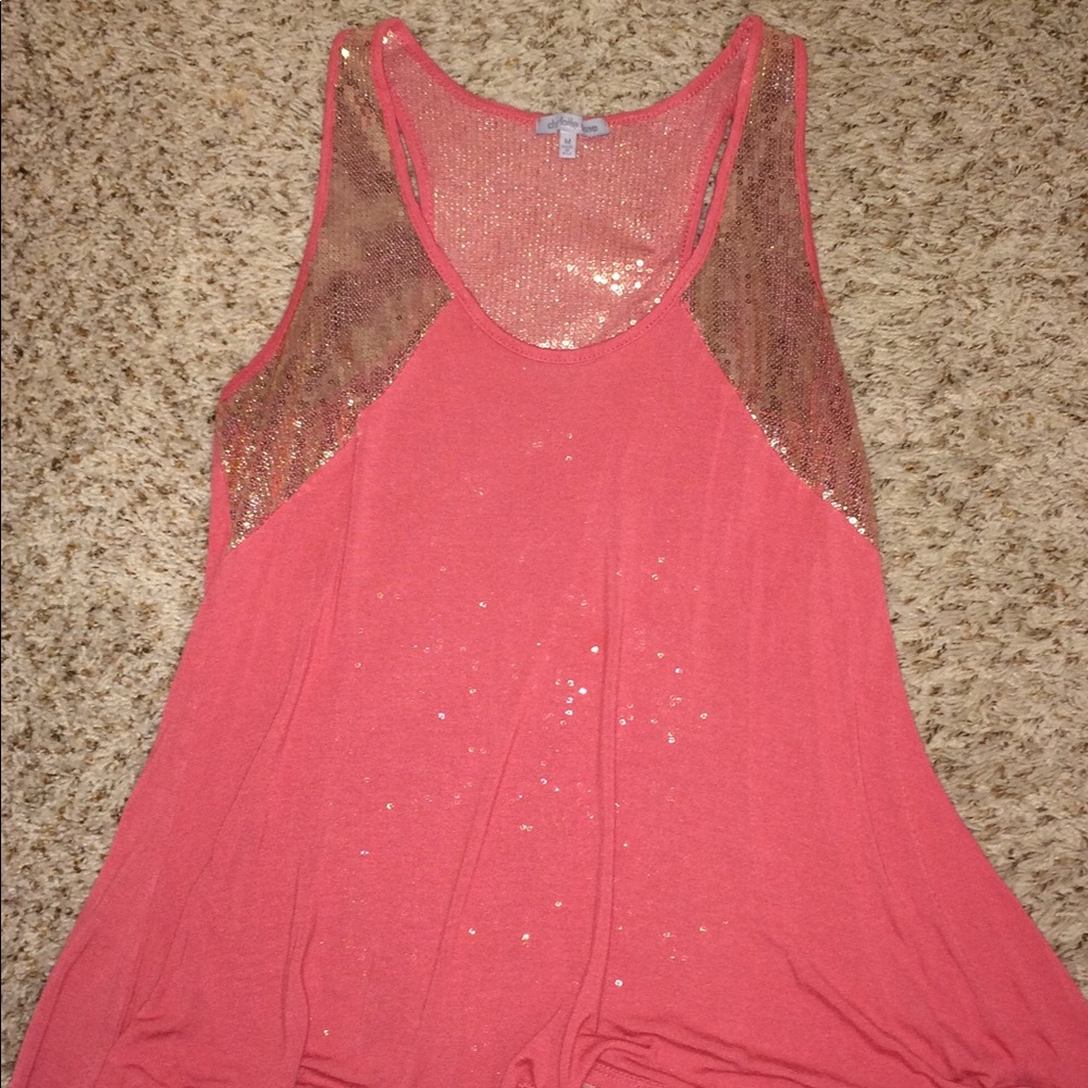 Charlette Russe sequin tank top